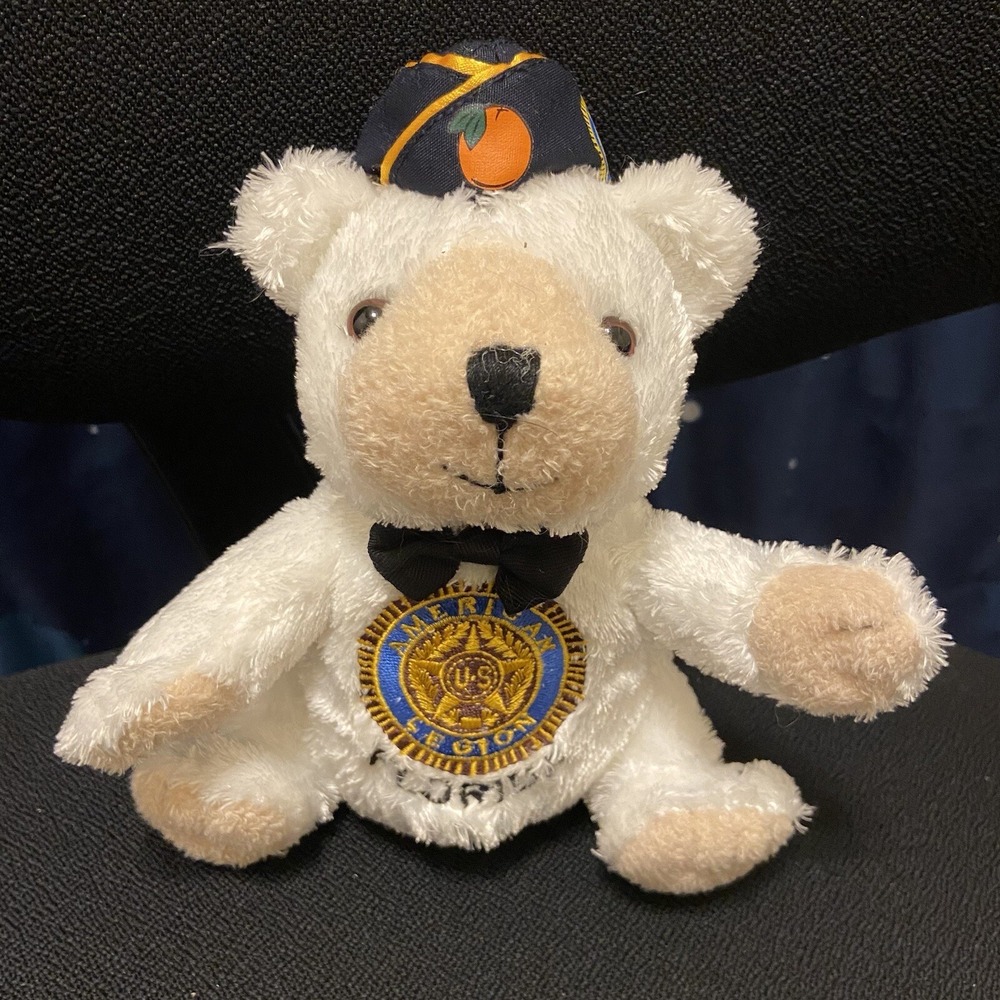 American Legion Plush Teddy Bear Florida Stuffed Animal Toy Glory Be Company Hat